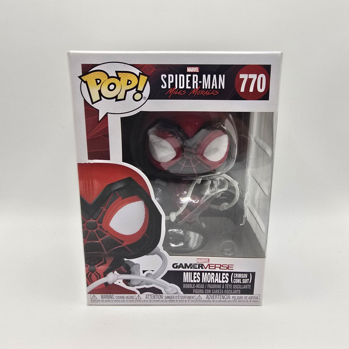 Funko Pop! Marvel Miles Morales (Crimson Cowl Suit) #770 Spider-Man Miles Morales
