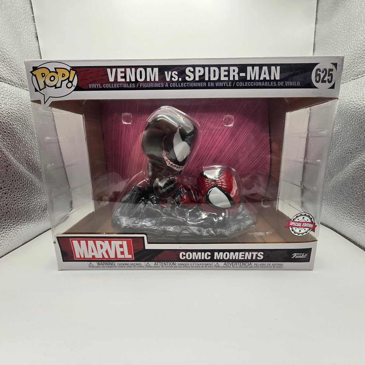 Funko Pop! Venom vs. Spider-Man #625 Marvel Comic Moments