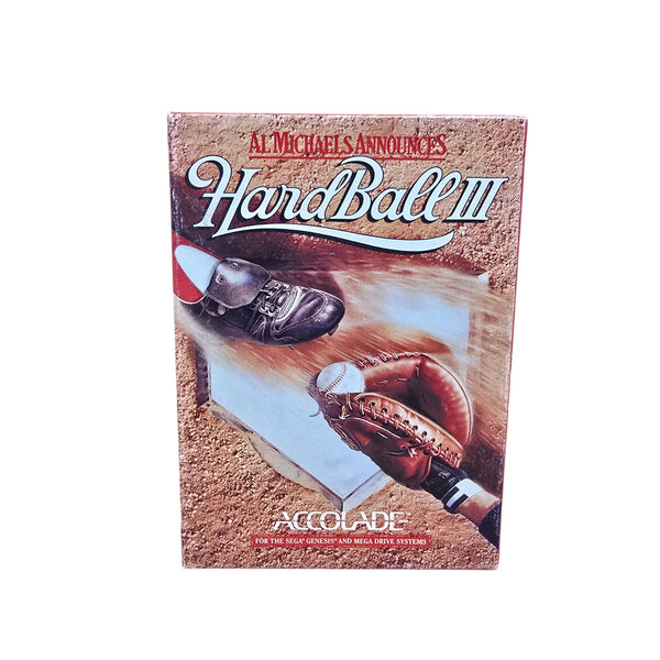 Al Michaels Announces HardBall III Sega Genesis Game Boxed Complete No Manual