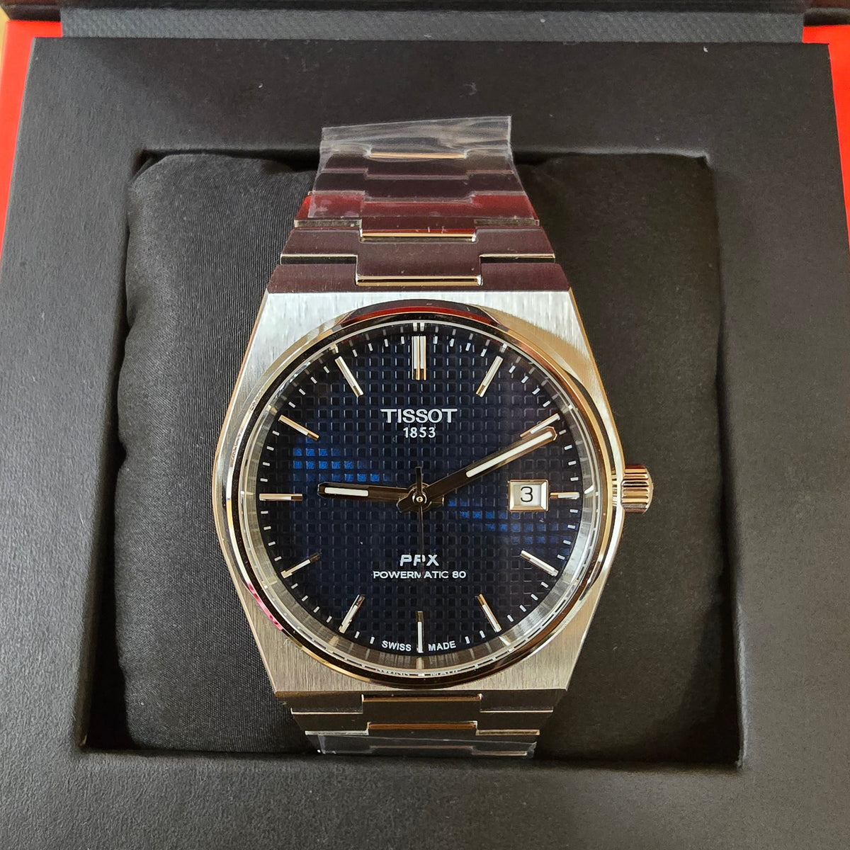 Tissot PRX Powermatic 80 Blue Dial 40mm Mens Steel Watch T1374071104100 New Boxed