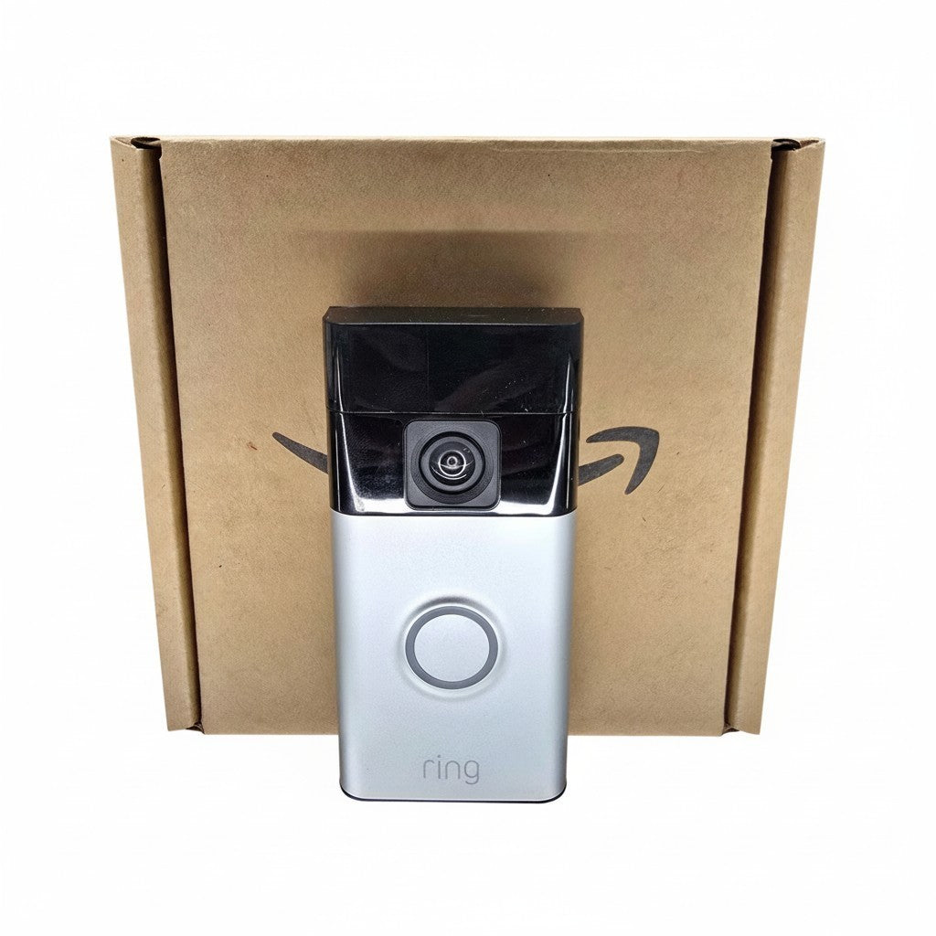 Ring Battery Doorbell - Satin Nickel, Boxed with Accessories