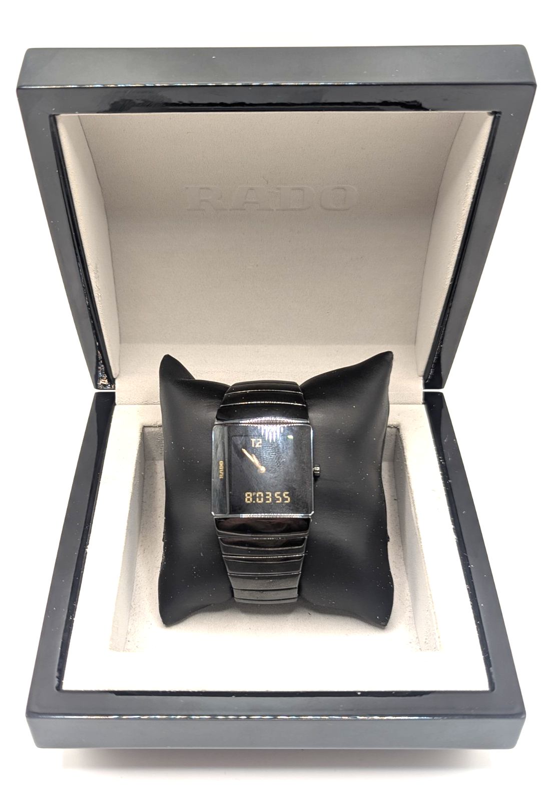 Rado DiaStar Sintra 193.0354.3 Black Ceramic Quartz Mens Swiss Watch 19303543