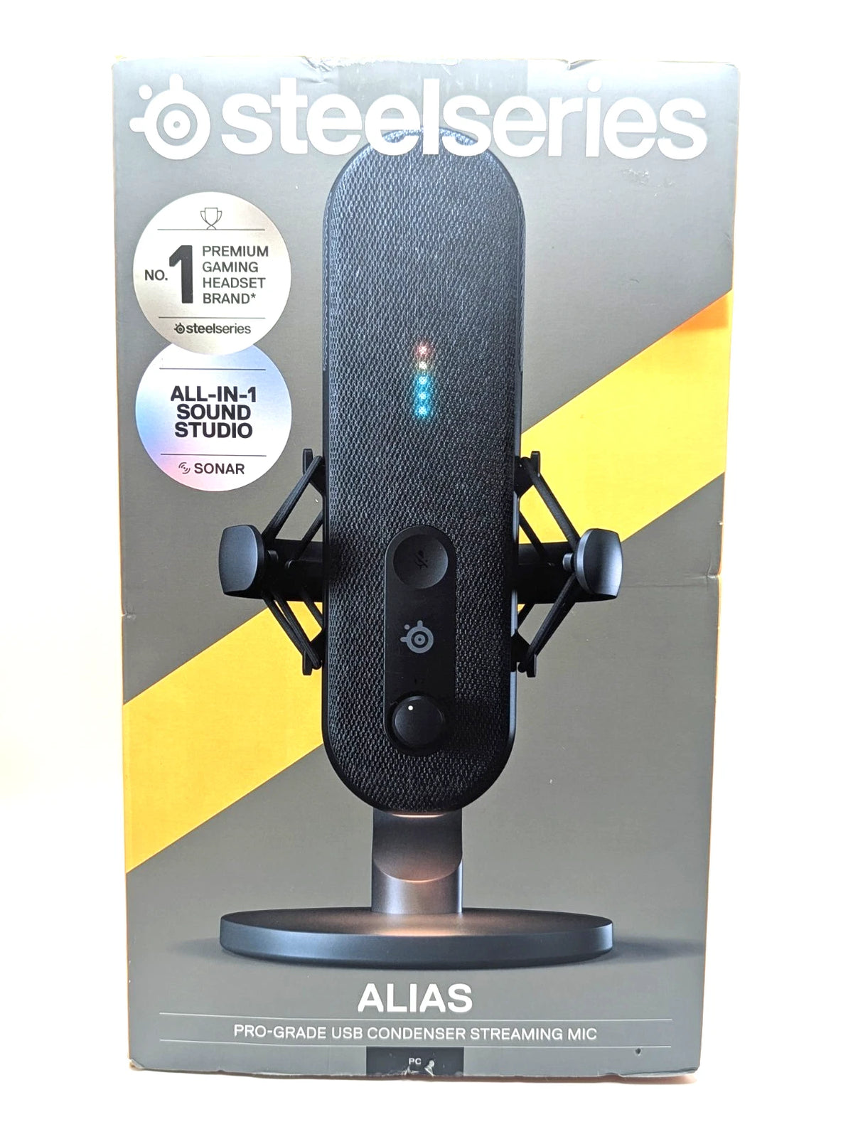 SteelSeries Alias Pro-Grade USB Condenser Streaming Mic