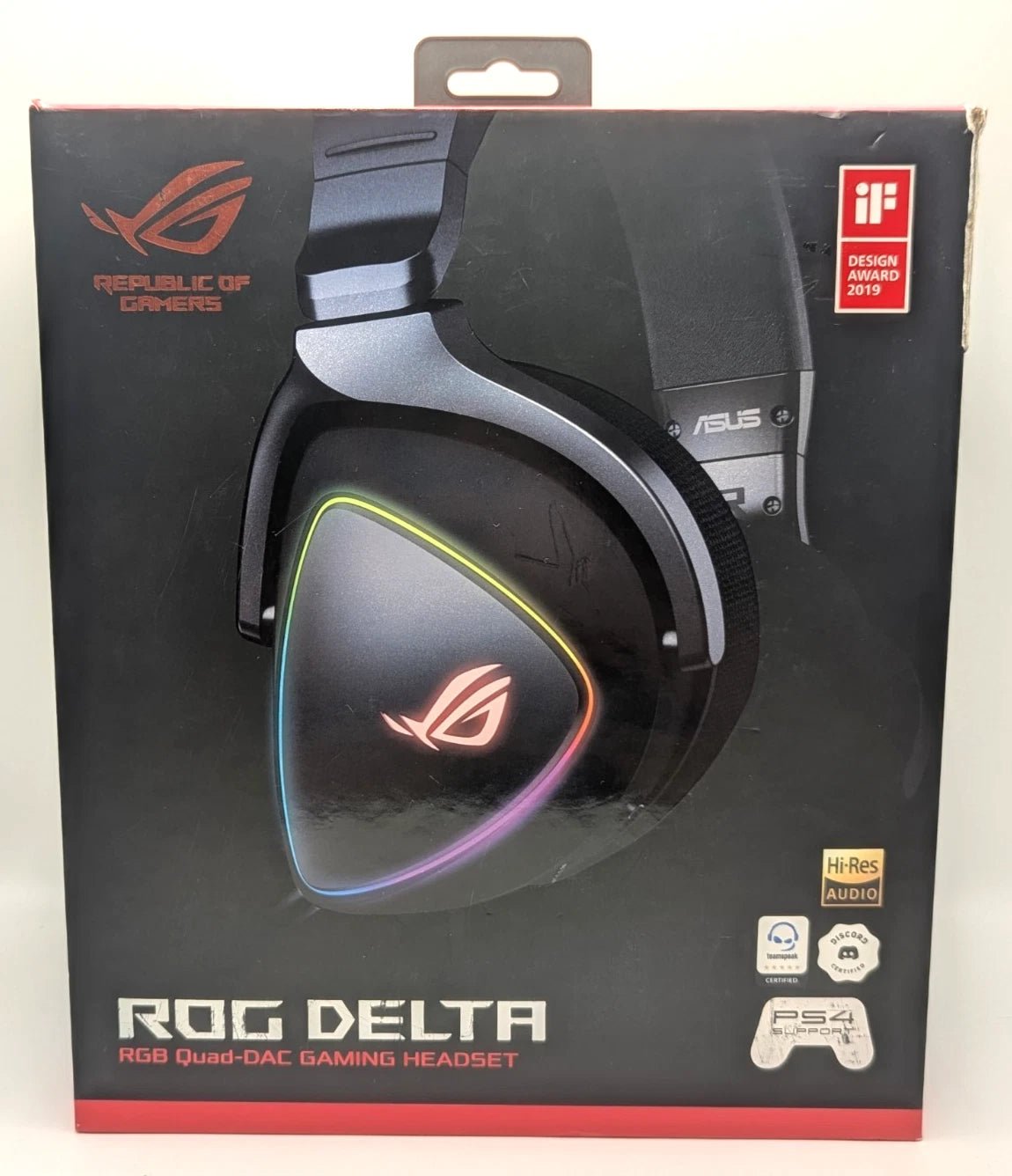 ASUS ROG Delta Gaming Headset Hi-Res ESS Quad-DAC - PC PS5 USB-C Only - Boxed