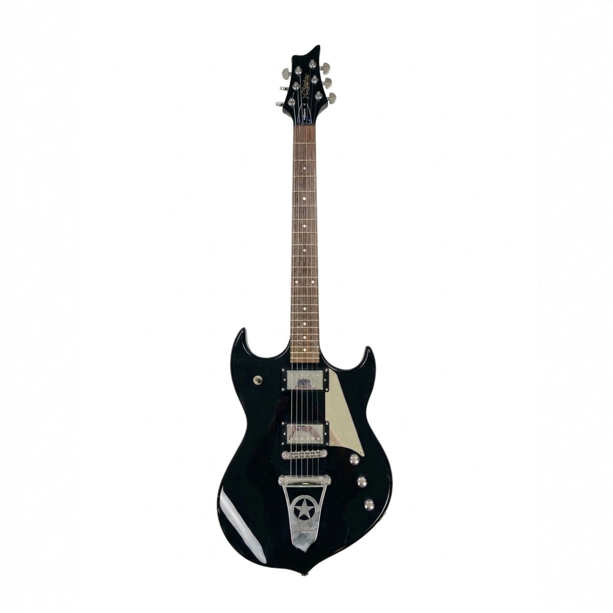 Silvertone Paul Stanley Sovereign Special Electric Guitar Black Mirror - Collection Only
