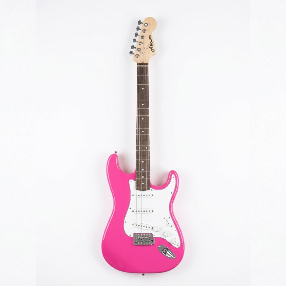 Gear4music Pink LA Electric Strat Style Electric Guitar Right Handed Beginner - Collection Only