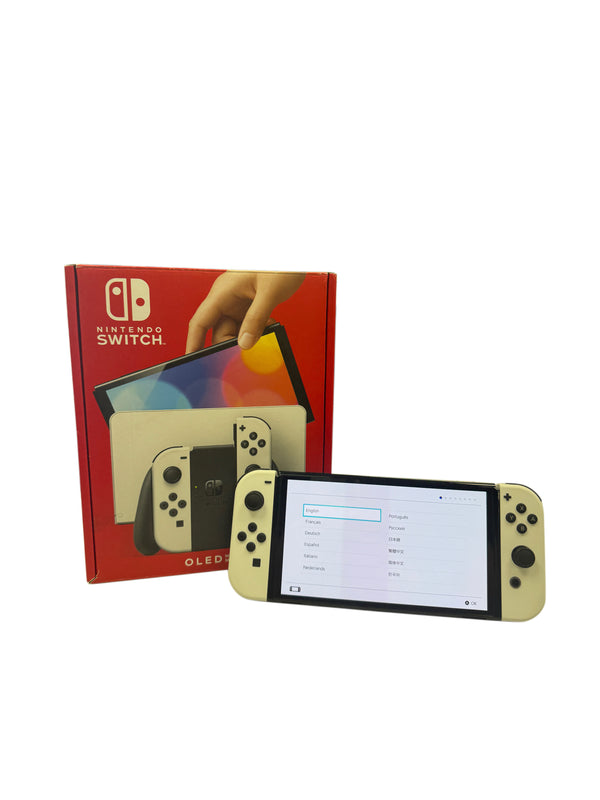 Nintendo Switch OLED 64GB White Console Boxed - Great Condition - Accessories