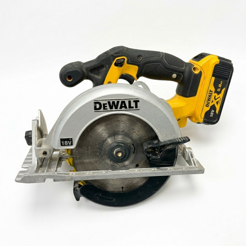 DeWalt DCS391 18V XR 165mm Cordless Circular Saw & 5.0Ah Battery - Collection only