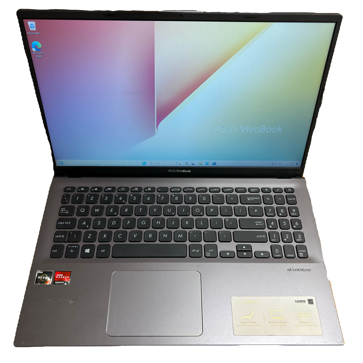 ASUS VivoBook 15 X512D 15.6" Laptop AMD Ryzen 4GB RAM 128GB Win 11 Unboxed