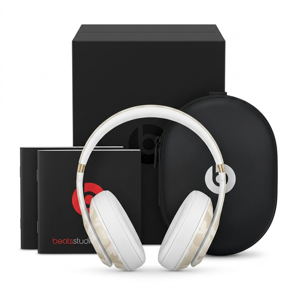 Beats Studio 3 Wireless Noise Cancelling Headphones Sand Dune Camo Boxed Complete