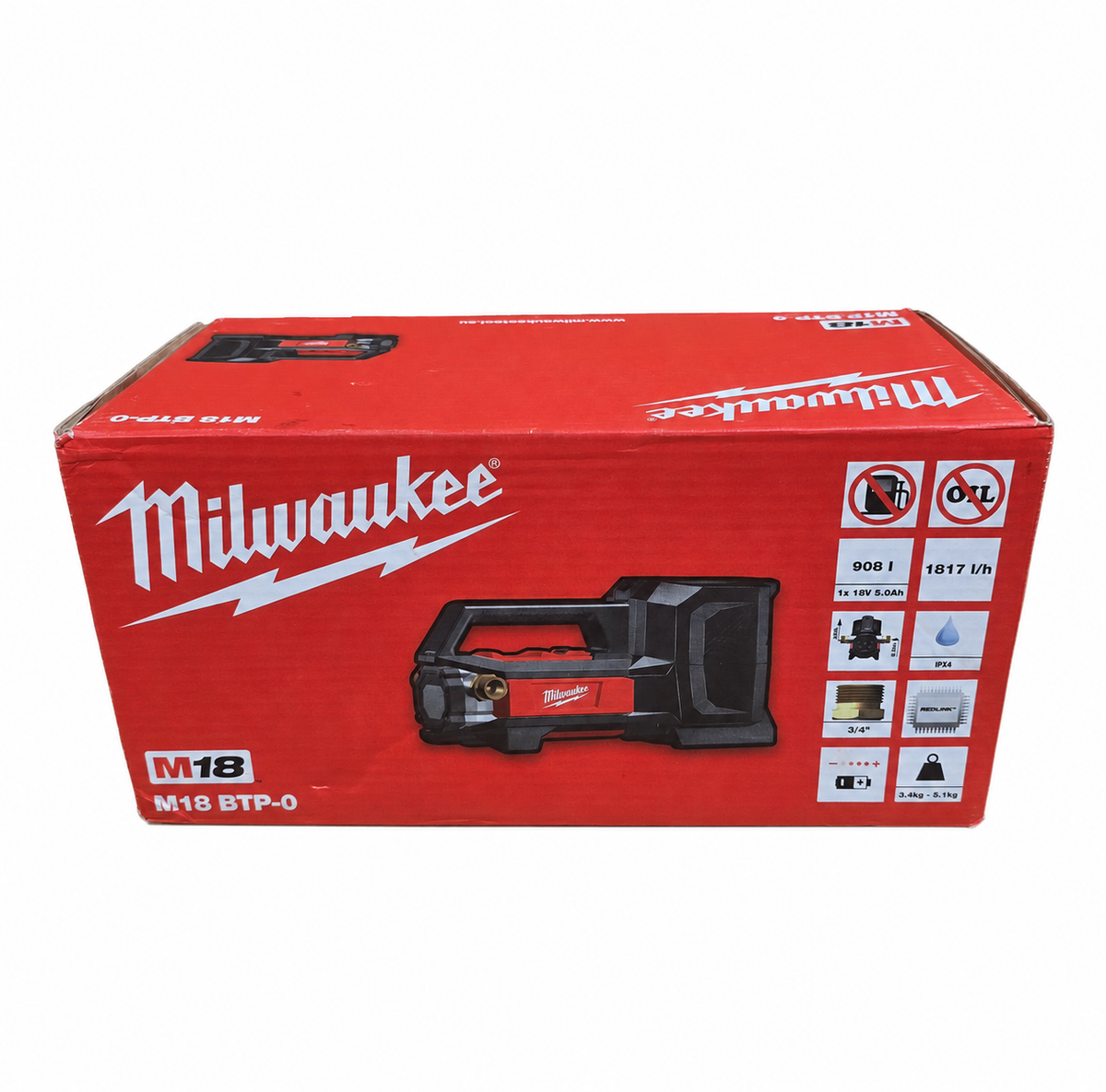 Milwaukee M18 BTP-0 18V Cordless Transfer Water Pump Body Only New Other Boxed