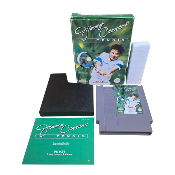 Jimmy Connors Tennis NES Game Complete CIB Boxed Manual UKV