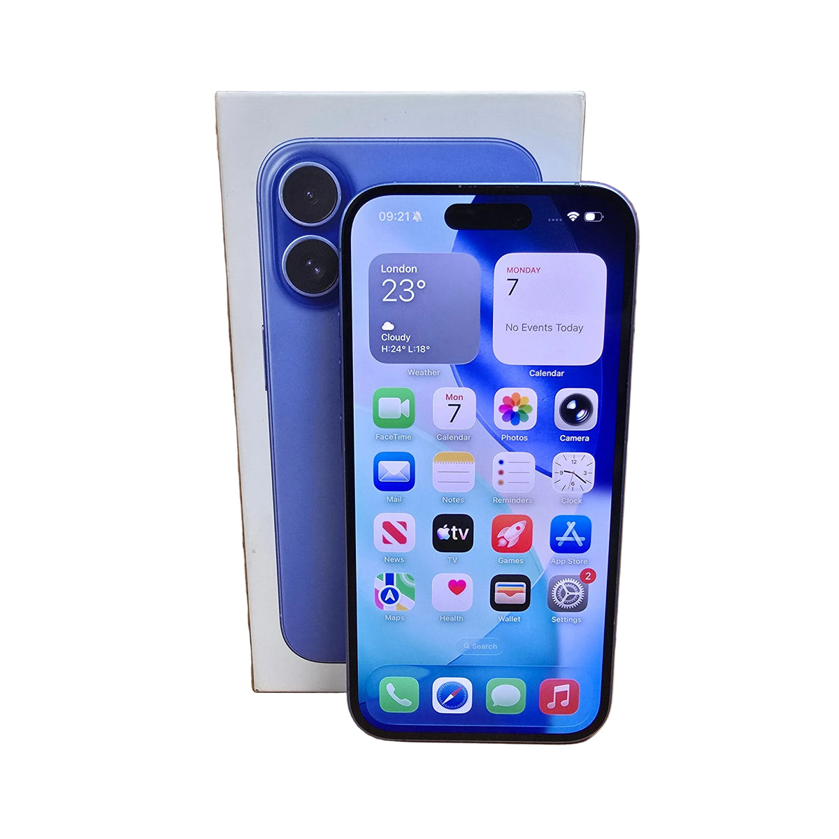 Apple iPhone 16 128GB Ultramarine Unlocked 5G Smartphone Screen Scratches Boxed