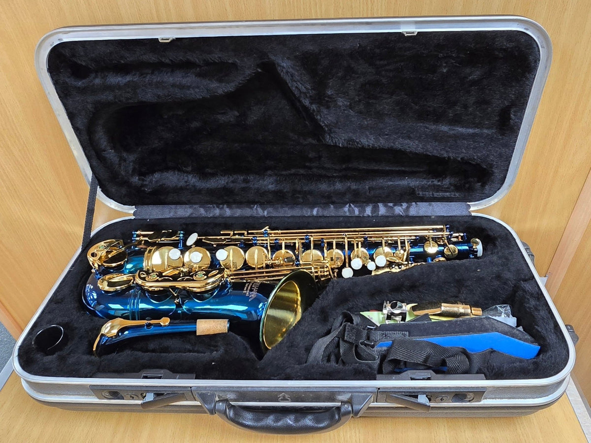Earlham Professional Series II Alto Saxophone Metallic Blue
