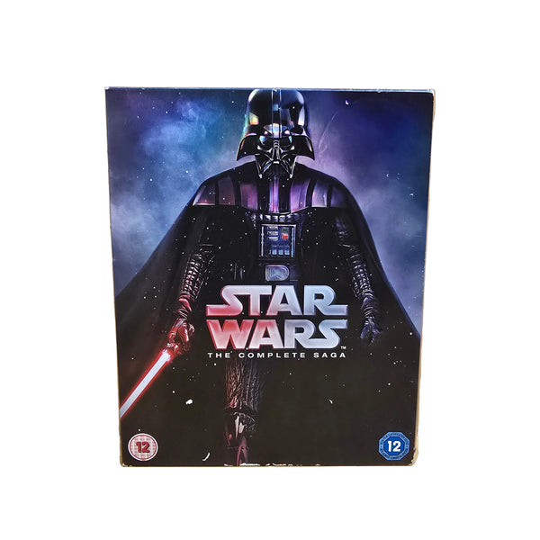 Star Wars The Complete Saga Blu-ray Box Set 9 Disc Episodes 1-6 Darth Vader Cover