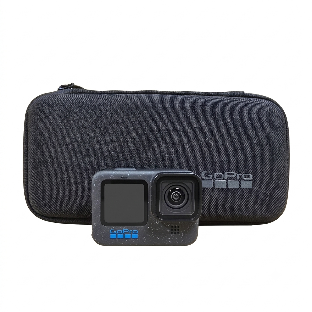 GoPro HERO12 Black Action Camera + Case - Great Condition Lens Clear