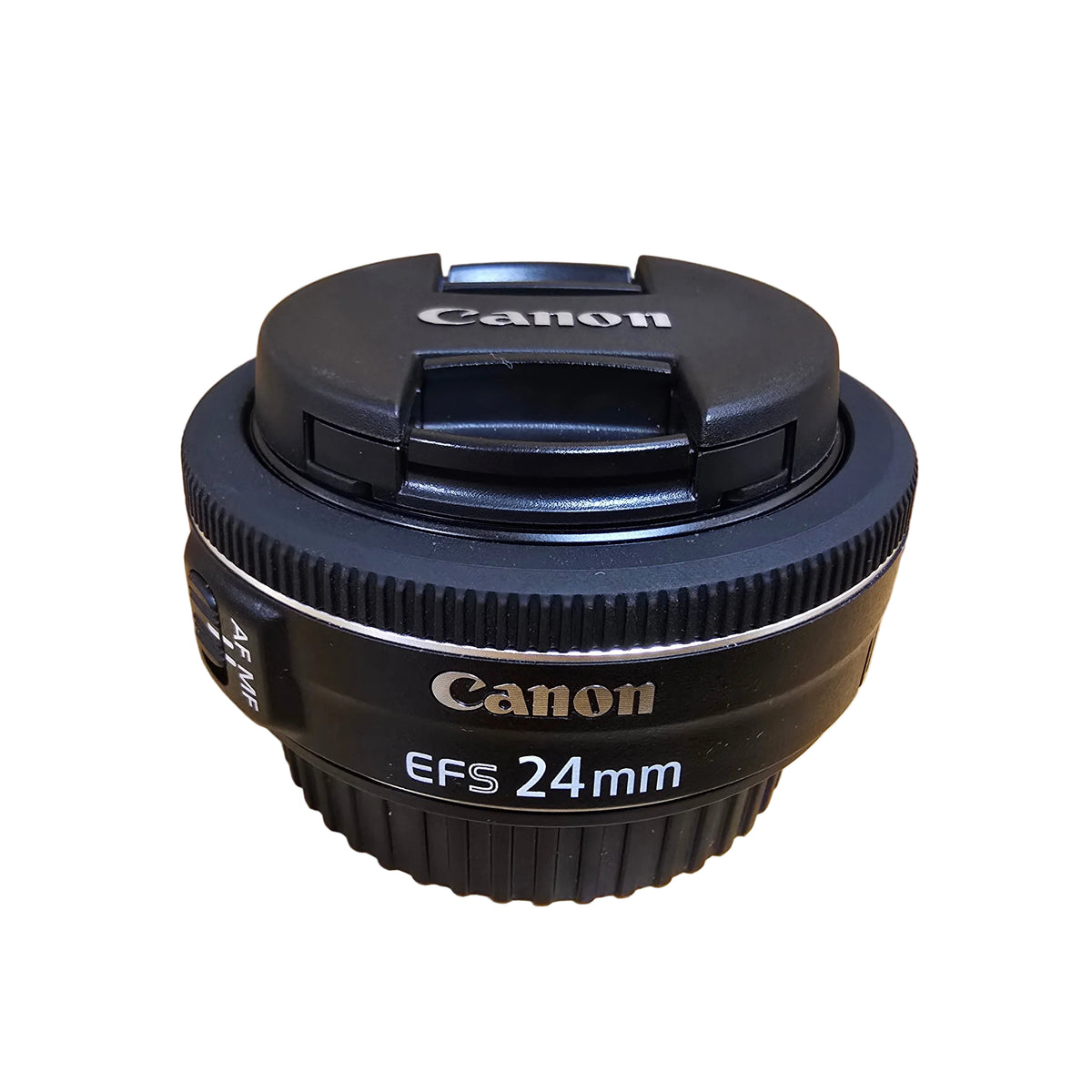 Canon EF-S 24mm f/2.8 STM Lens Great Condition Ultra-Slim Pancake Both Caps