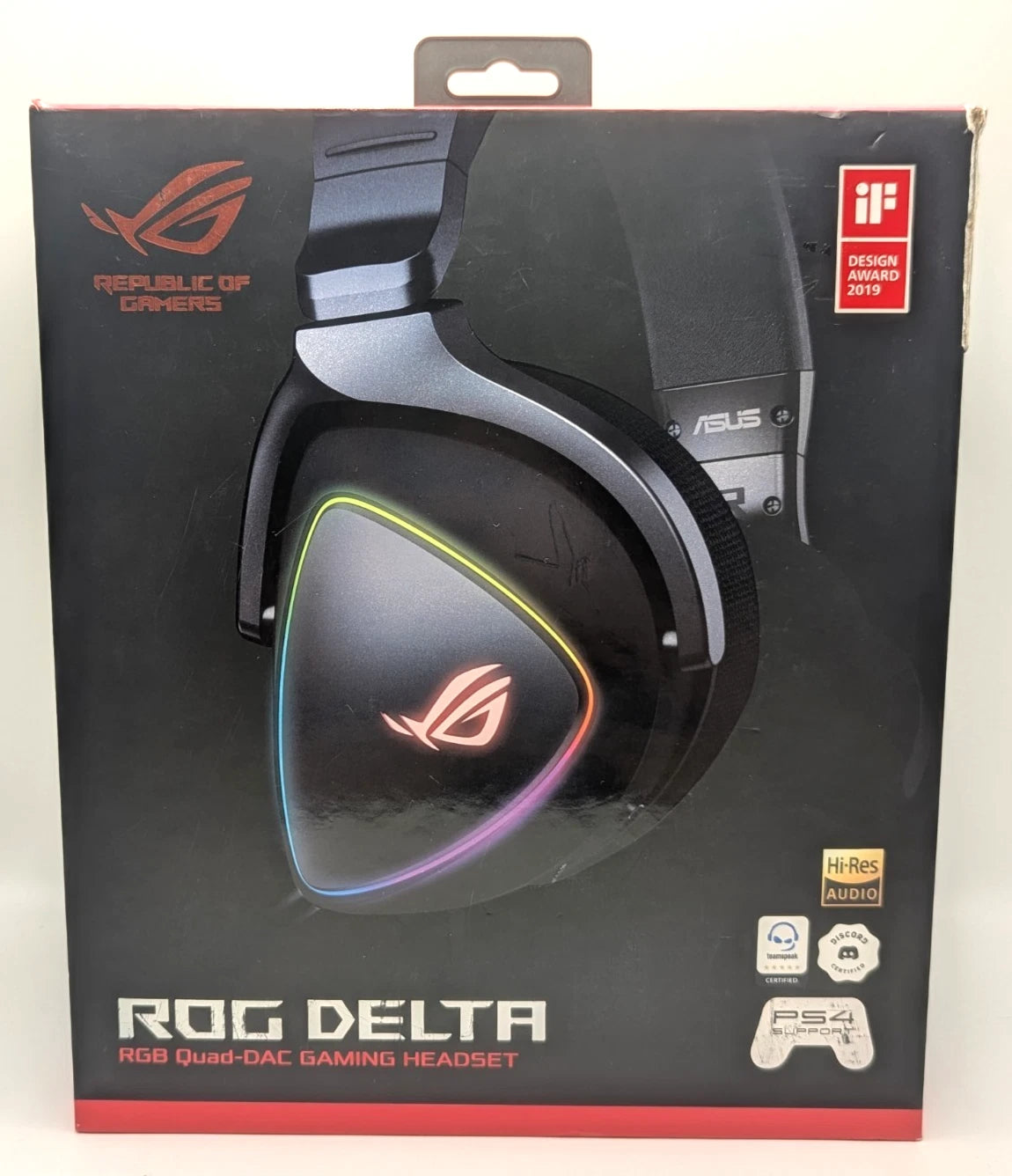 ROG Delta RGB Quad-DAC Wired Gaming Headset for PS4/PC