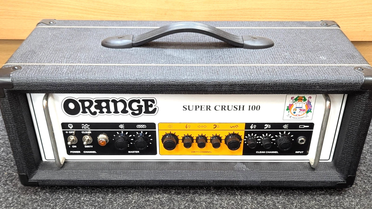 Orange Super Crush 100H Black Solid State 100W Guitar Amp Head - Collection Only